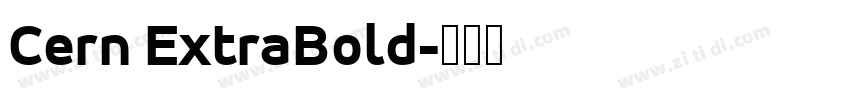 Cern ExtraBold字体转换